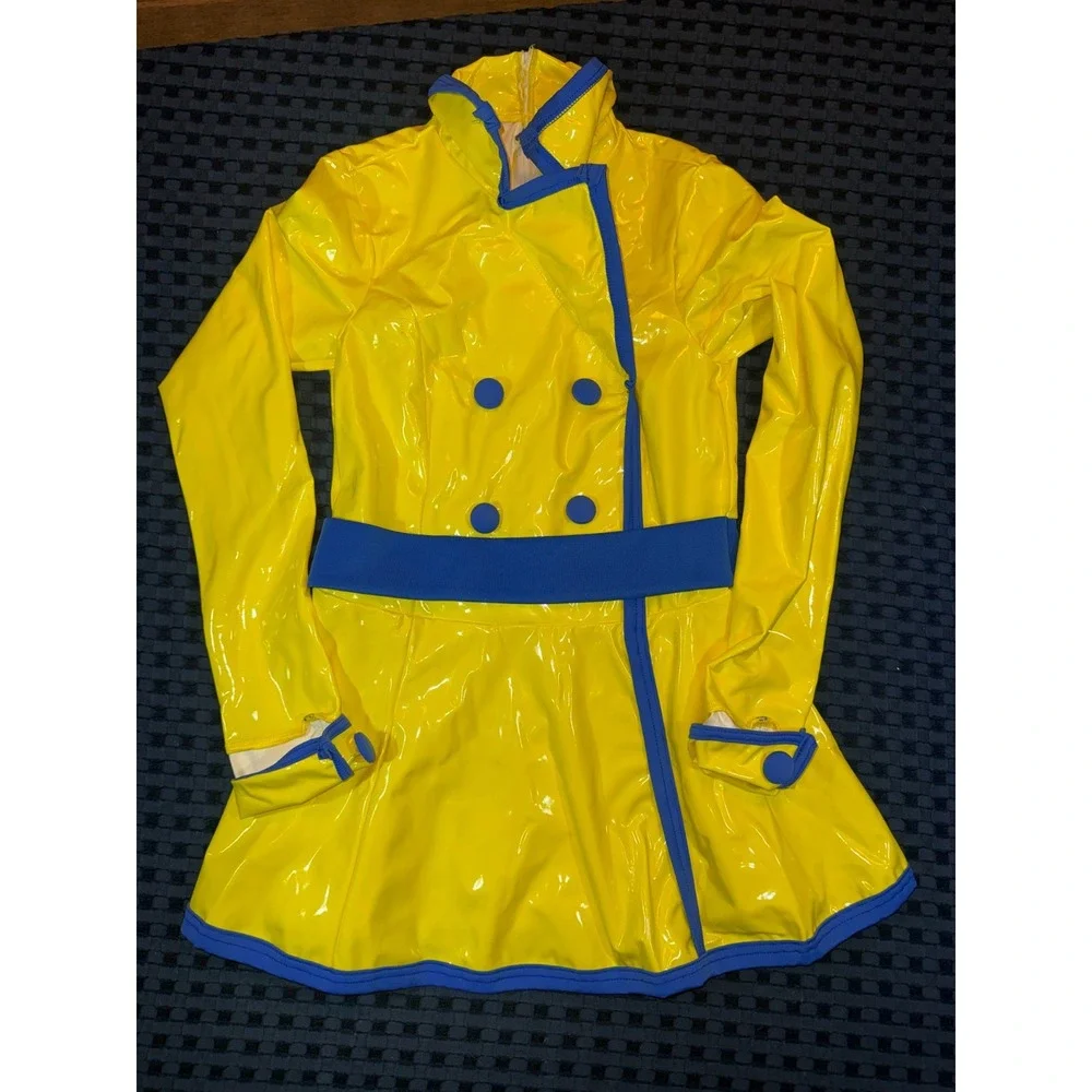 Weissman Dance Costume Yellow Rainjacket Girls Large MC